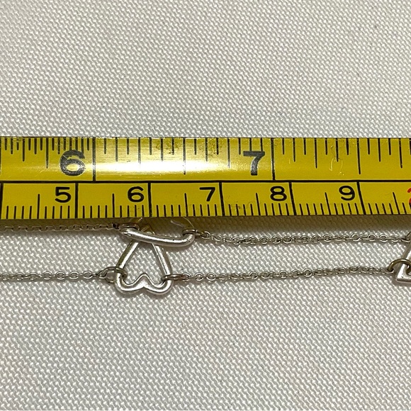 AEO American Eagle Outfitters Silver Tone Open Heart Necklace - Picture 6 of 7
